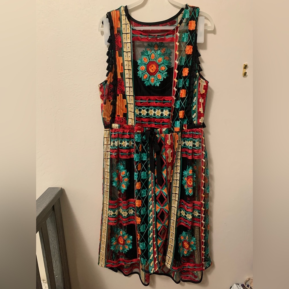 Eva Franco Embroidered Dress